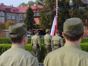 uroczysty apel w Śląskim Oddziale SG 