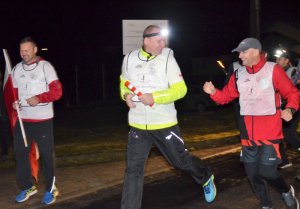 Komendant Śląskiego Oddziału SG przejął pałeczkę sztafety "Wokół Niepodległej" 