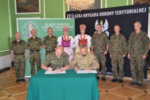 Podpisanie porozumienia z 13. Śląską Brygadą Obrony Terytorialnej