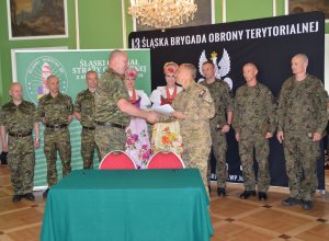 Podpisanie porozumienia z 13. Śląską Brygadą Obrony Terytorialnej