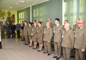 spotkanie wigilijne w komendzie oddziału 