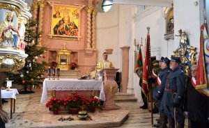 uroczystość w kościele w Kończycach Małych 