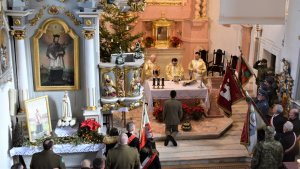 uroczystość w kościele w Kończycach Małych 