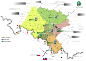 Rozmieszczenie Placówek SG ŚlOSG