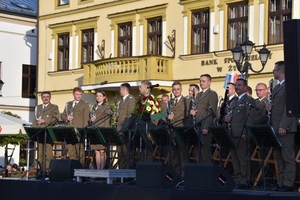 Koncert Orkiestry Reprezentacyjnej Straży Granicznej z Nowego Sącza w Żywcu w ramach obchodów w ŚlOSG XXXI rocznicy powołania formacji 
