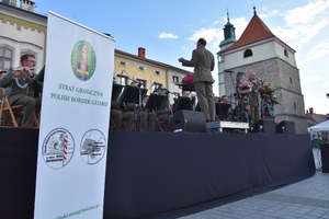 Koncert Orkiestry Reprezentacyjnej Straży Granicznej z Nowego Sącza w Żywcu w ramach obchodów w ŚlOSG XXXI rocznicy powołania formacji 