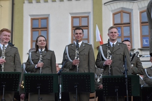Koncert Orkiestry Reprezentacyjnej Straży Granicznej z Nowego Sącza w Żywcu w ramach obchodów w ŚlOSG XXXI rocznicy powołania formacji 