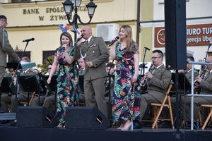 Koncert Orkiestry Reprezentacyjnej Straży Granicznej z Nowego Sącza w Żywcu w ramach obchodów w ŚlOSG XXXI rocznicy powołania formacji 