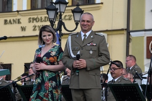 Koncert Orkiestry Reprezentacyjnej Straży Granicznej z Nowego Sącza w Żywcu w ramach obchodów w ŚlOSG XXXI rocznicy powołania formacji 