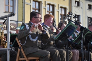 Koncert Orkiestry Reprezentacyjnej Straży Granicznej z Nowego Sącza w Żywcu w ramach obchodów w ŚlOSG XXXI rocznicy powołania formacji 
