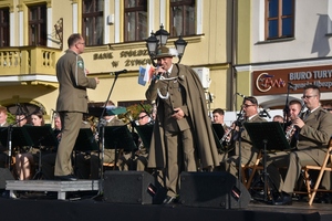 Koncert Orkiestry Reprezentacyjnej Straży Granicznej z Nowego Sącza w Żywcu w ramach obchodów w ŚlOSG XXXI rocznicy powołania formacji 