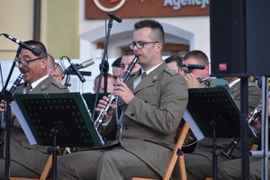 Koncert Orkiestry Reprezentacyjnej Straży Granicznej z Nowego Sącza w Żywcu w ramach obchodów w ŚlOSG XXXI rocznicy powołania formacji