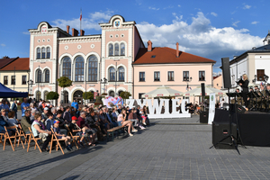 Koncert Orkiestry Reprezentacyjnej Straży Granicznej z Nowego Sącza w Żywcu w ramach obchodów w ŚlOSG XXXI rocznicy powołania formacji 