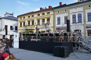 Koncert Orkiestry Reprezentacyjnej Straży Granicznej z Nowego Sącza w Żywcu w ramach obchodów w ŚlOSG XXXI rocznicy powołania formacji 