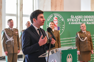 Wojewoda Śląski Pan Marek Wójcik podczas przemowy Wojewoda Śląski Pan Marek Wójcik podczas przemowy