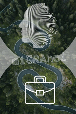 Logotyp gry miGRAnci Logotyp gry miGRAnci