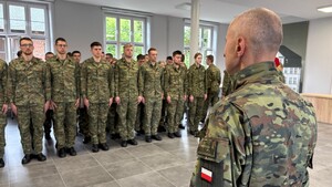  Uroczyste wręczenie aktów mianowania na stopień kaprala Straży Granicznej.