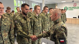  Uroczyste wręczenie aktów mianowania na stopień kaprala Straży Granicznej.