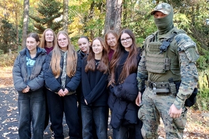 Zajęcia z uczniami klas o profilu mundurowym