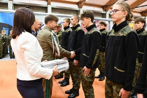 Uroczyste ślubowanie uczniów klas I z Oddziałów o Profilu Mundurowym