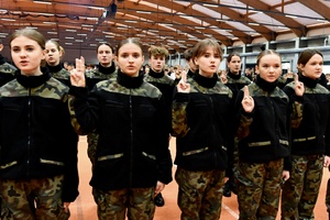 Uroczyste ślubowanie uczniów klas I z Oddziałów o Profilu Mundurowym