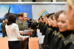 Uroczyste ślubowanie uczniów klas I z Oddziałów o Profilu Mundurowym