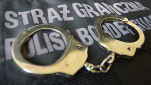 Kajdanki, napis na Straż Graniczna