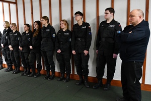 Wizyta uczniów mundurowych  klas maturalnych  XIV Liceum Ogólnokształcącego im. mjr Henryka Sucharskiego z Katowic