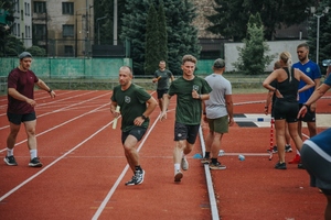 Śląski Oddział SG na trasie jubileuszowego biegu sztafetowego