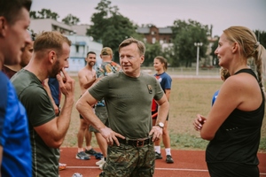 Śląski Oddział SG na trasie jubileuszowego biegu sztafetowego