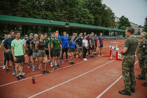 Śląski Oddział SG na trasie jubileuszowego biegu sztafetowego