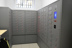 Depozytor na 100 jednostek broni krótkiej wraz z dwoma magazynkami i amunicją