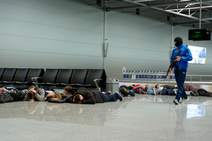 ćwiczenia na lotnisku w Katowicach - Pyrzowicach